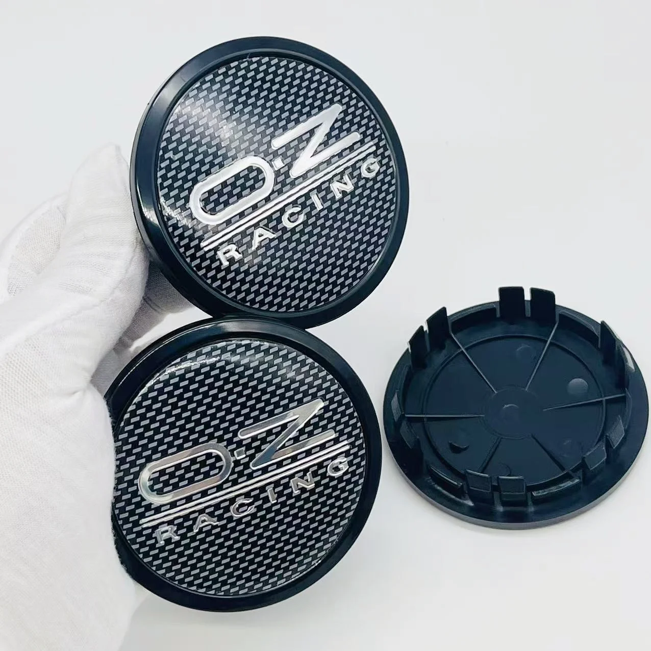 4 pezzi 75mm OZ OZ Racing Logo Emblema Car Wheel Center Caps Ruote Mozzo Caprimozzo Auto Rim Center Cover Styling Accessori auto