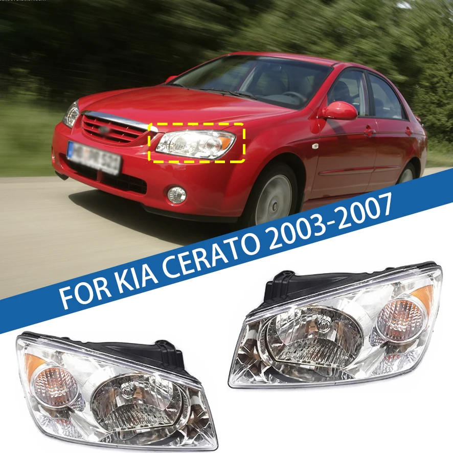 

For Kia KIA Cerato 2003 2004 2005 2006 2007 Front Bumper Head Light Headlamp Driving Headlight Turn Signal Light