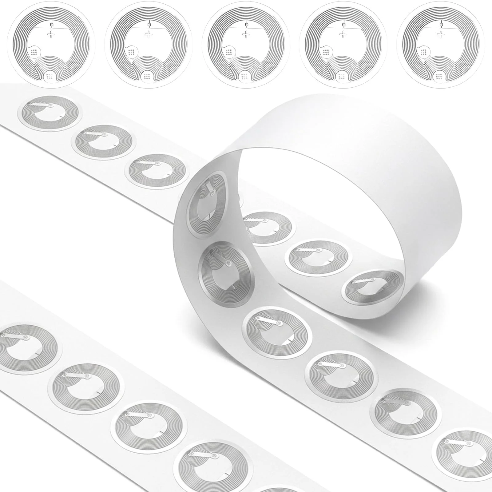 25mm NTAG215 NFC Wet-Ready Stickers Re-Writable Round Labels Transparent Copyable Review NFC Tags for Contactless Information