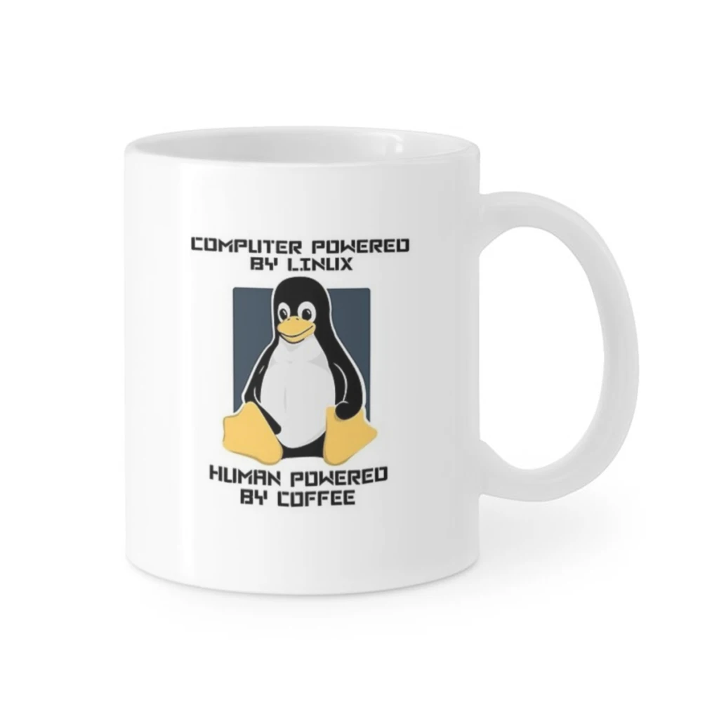 Tux Power Mug Coffee Ceramics Coffee Mugs Tea Cup Milk Cups Gifts Drinkware Coffeeware