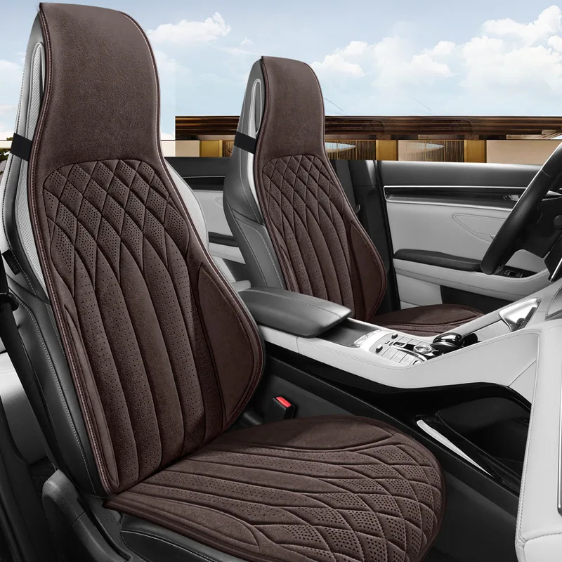 

Factory direct sales new car seat cushion suede general car seat cover with ventilation function