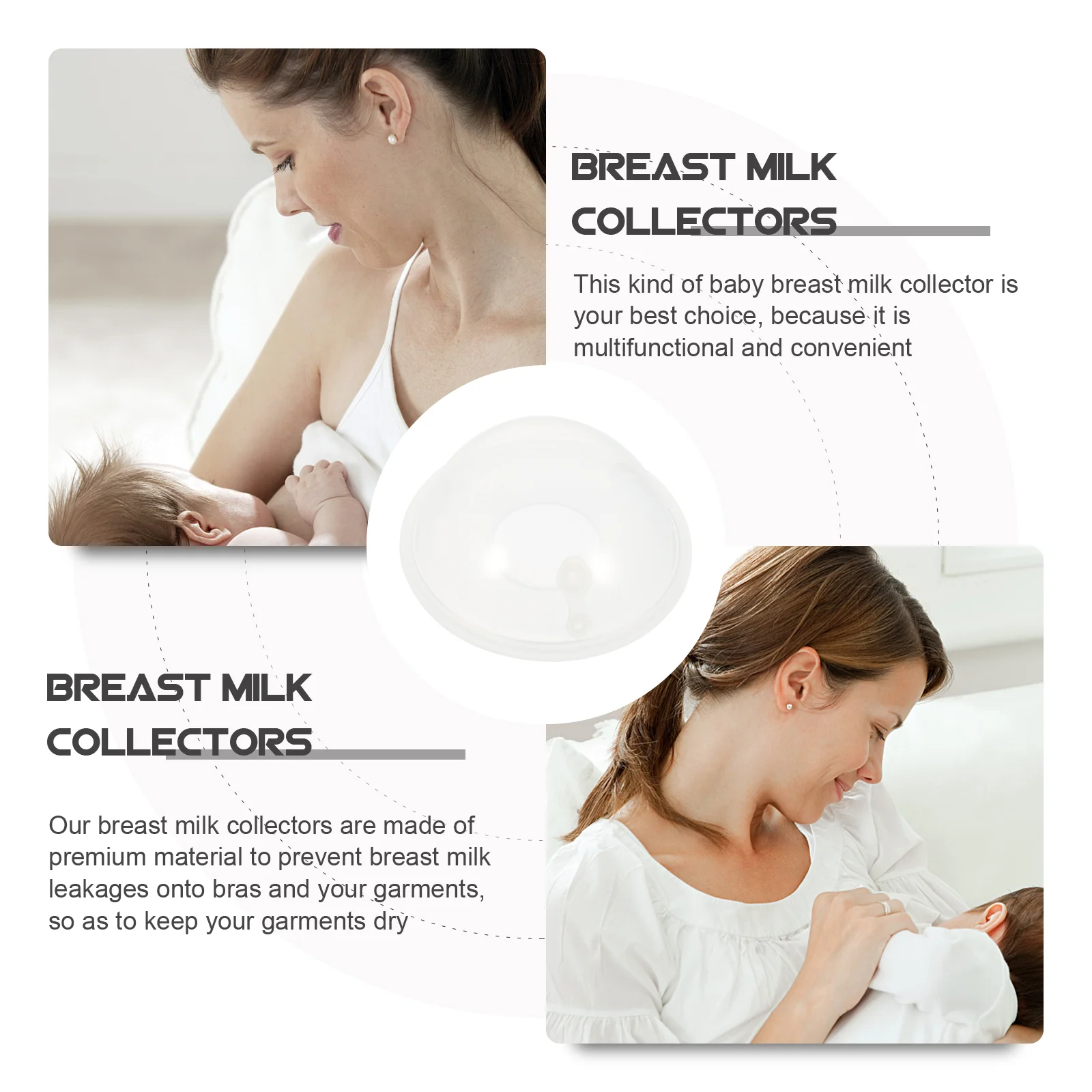 2 Pcs Milk Collector Breast Savers Storage Tools Catcher Feeding Supplies Containers