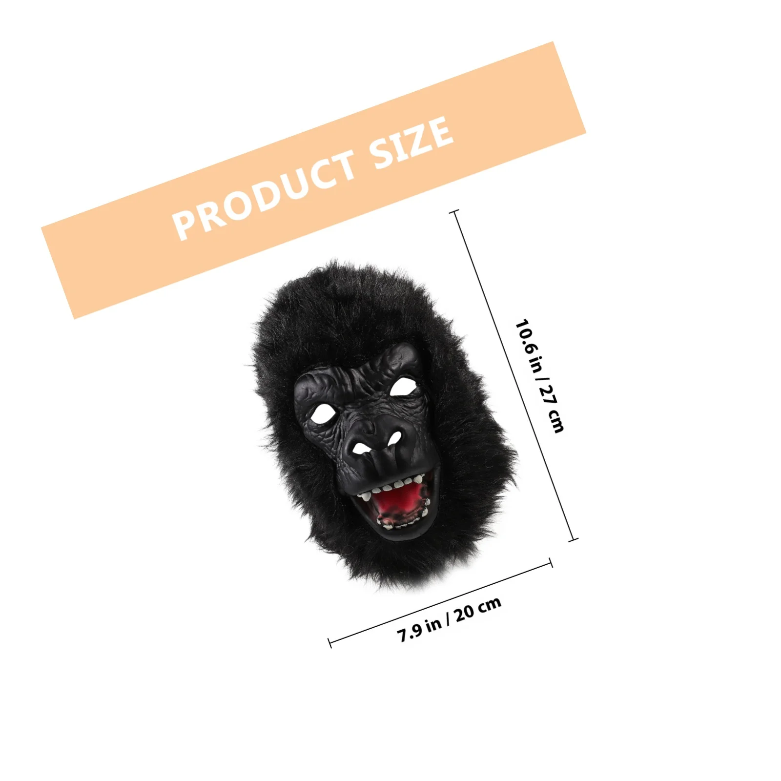 Masque Animal en Latex de gorille, 1 pièce, accessoires Photo pour fête, Cosplay, masque décoratif d'halloween, mascarade de carnaval Mardi Gras