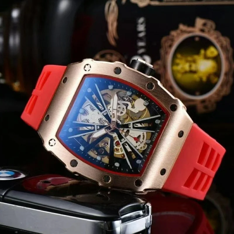 โรงงานอุปทานรูปบาร์เรลดอกไม้กลวงหัวผีวิศวกรรมนาฬิกาอัตโนมัติธุรกิจนาฬิกาผู้ชาย