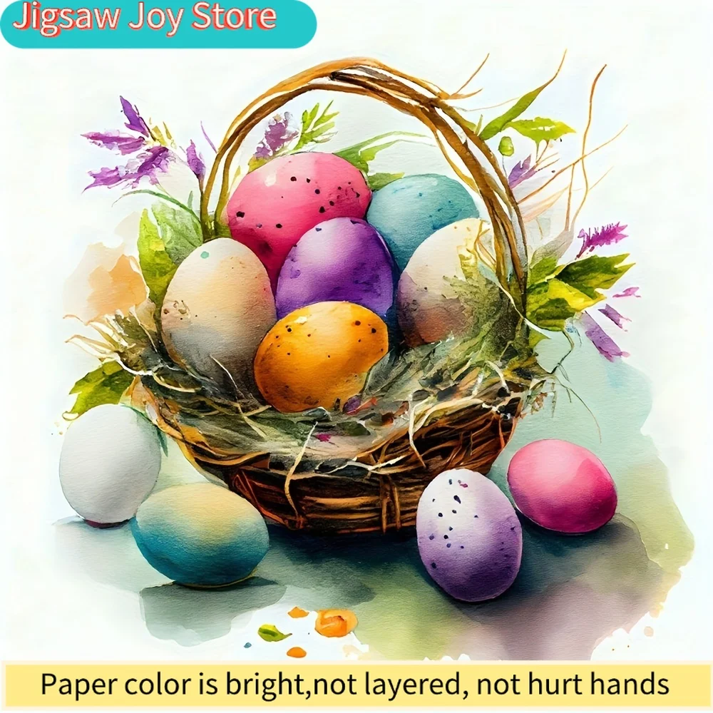 

1pc DIY 5D Diamond Painting Kit - Nine Eggs in Different Colors, Full Drill Acrylic Round Canvas, Cross-Stitch Embroidery Art,