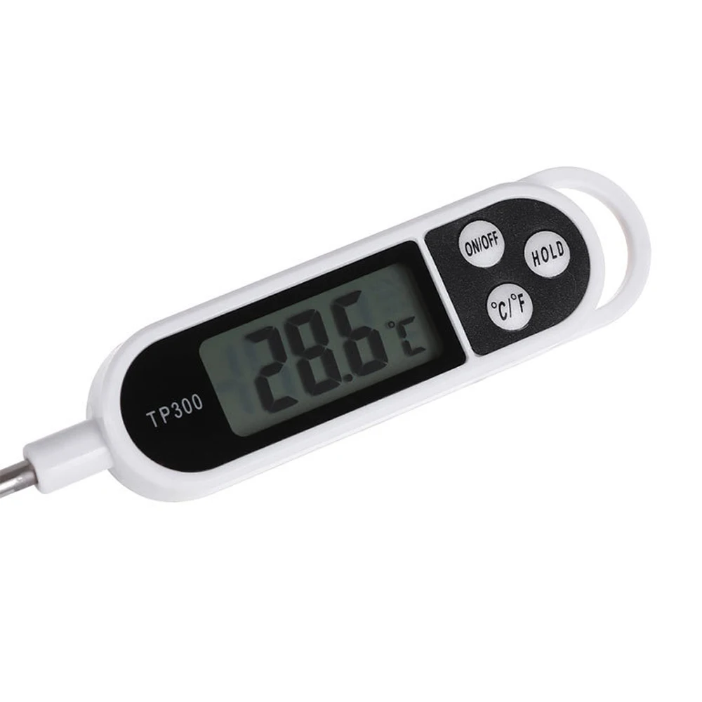 1PC No battery TP300 probe electronic thermometer pen barbecue BBQ room temperature water temperature oil