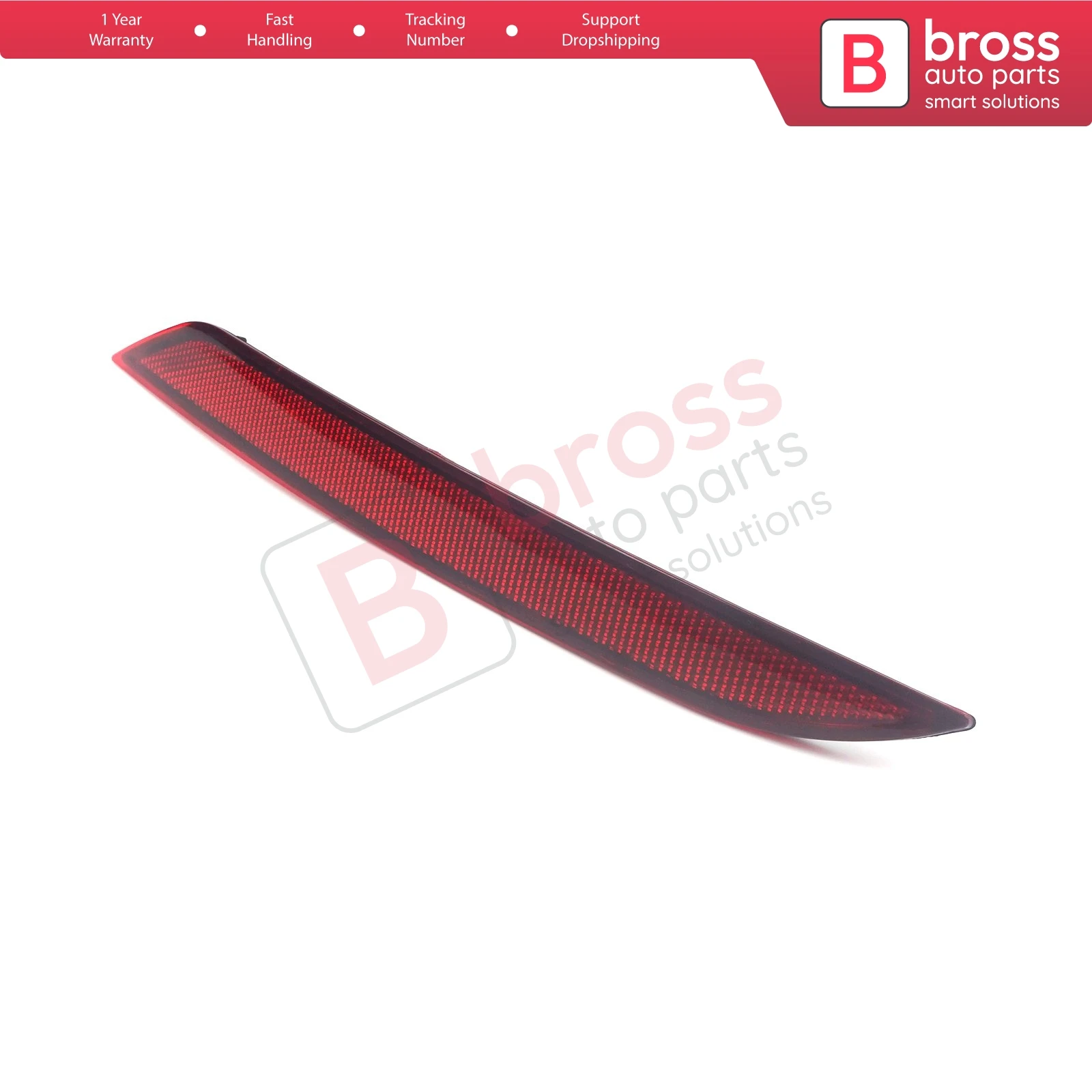 BSP1069 Rear Bumper Reflector Tail Stop Lamp Cover Red LEFT 5G0945105C For VW Golf 7.5 8 e-Golf Variant 4Motion R32 GTI Rabbit