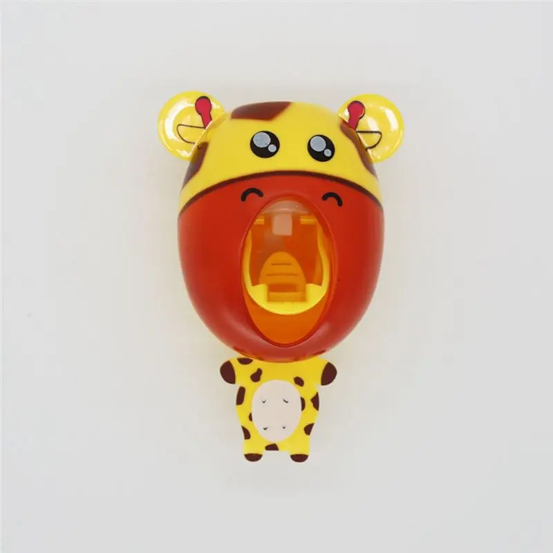 B05C- Toothpaste Dispenser, Cute Cartoon Style Wall Mount, Automatic Press, Kids-Friendly Paste Squeezer Tube For Children