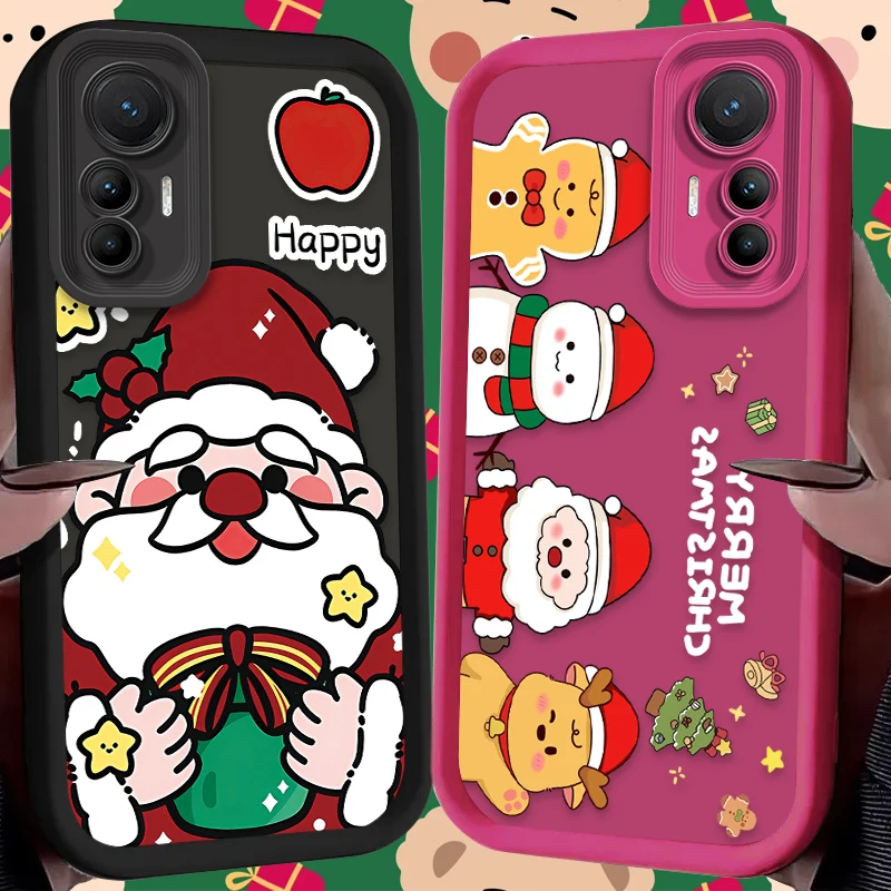 Miękkie etui Cute Father Christmas dla Xiaomi Mi 13T 12T 11T 13 12 11 Lite 5G NE POCO X6 X5 X4 GT X3 NFC F3 F4 F5 F6 M6 Pro 4G M5S