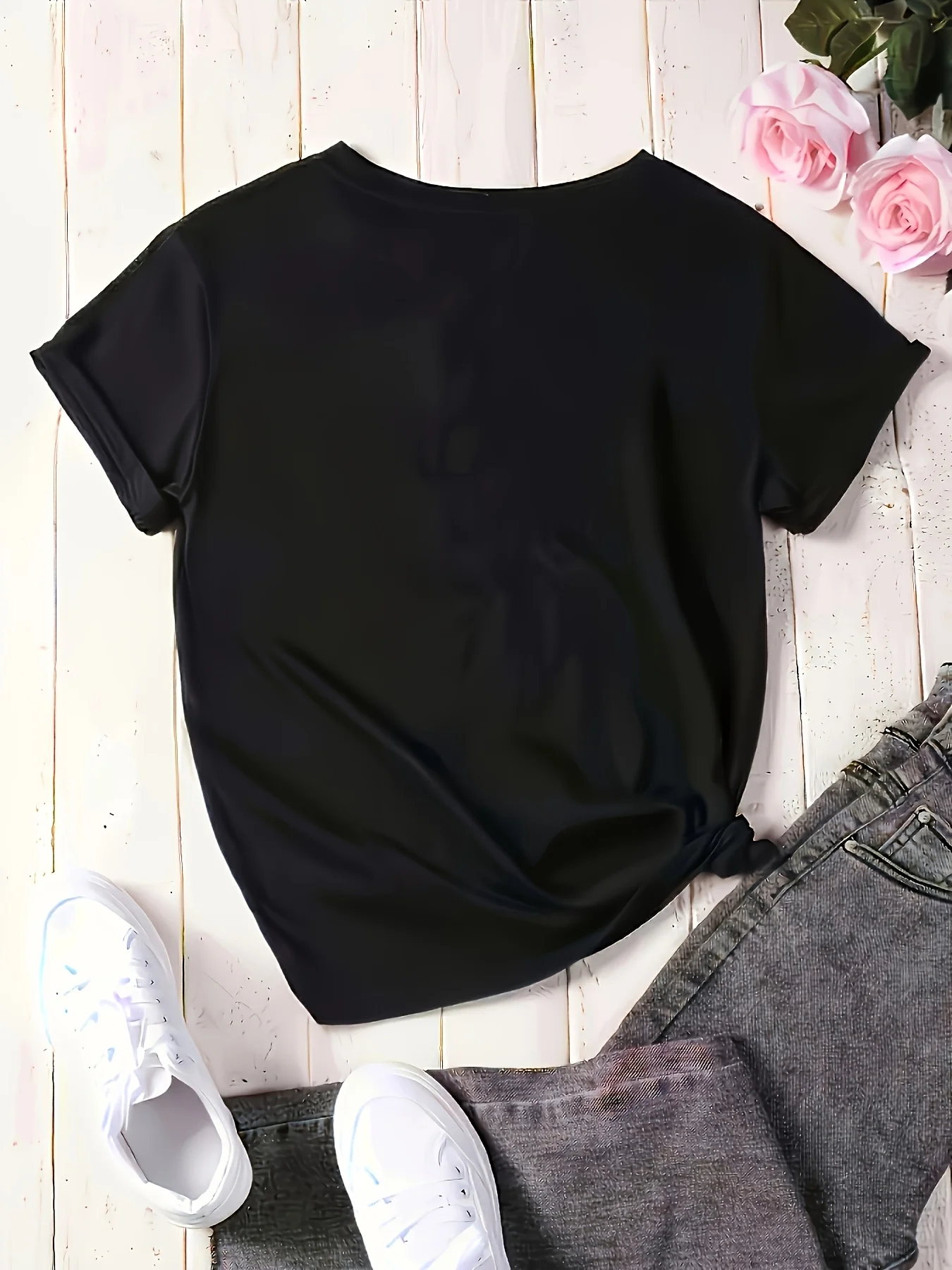 Nurse Element Print Crew Neck T-shirt 90s Short Sleeve Casual Tee Tops Women's Graphic T Shirt Outfit Y2k Tshirtt Clothes Female