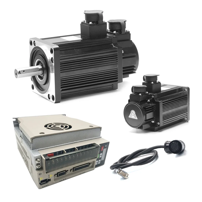 

High torque precision 110mm Nema42 3000 rpm 220V 1.5Kw AC servo motors and drivers at a low price