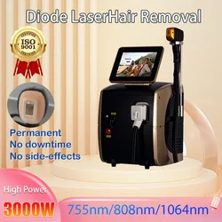 2024 New 808nm Diode Laser Hair Removal Machine 755 1064 808nm Ice Platinum Painless epilator Champagne Gold limited