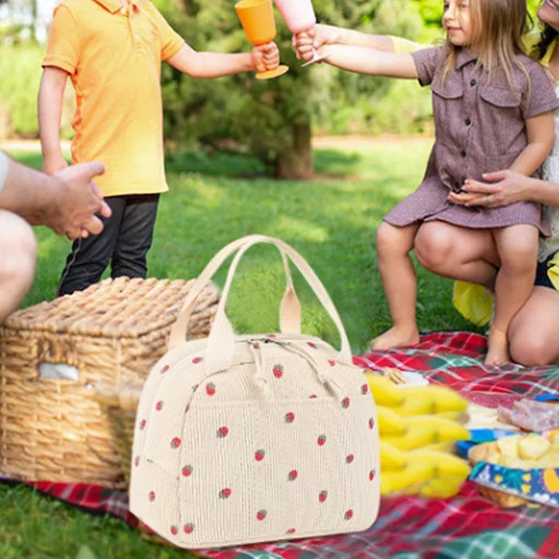 Saco de almoço portátil isolamento térmico lancheira armazenamento bolsa multifuncional saco térmico piquenique foodpouch