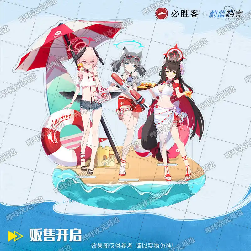 Игра Синий Архив Shiroko Sunaookami Wakamo Фигурка на акриловой подставке Модель Косплей Мультфильм Настольный декор
