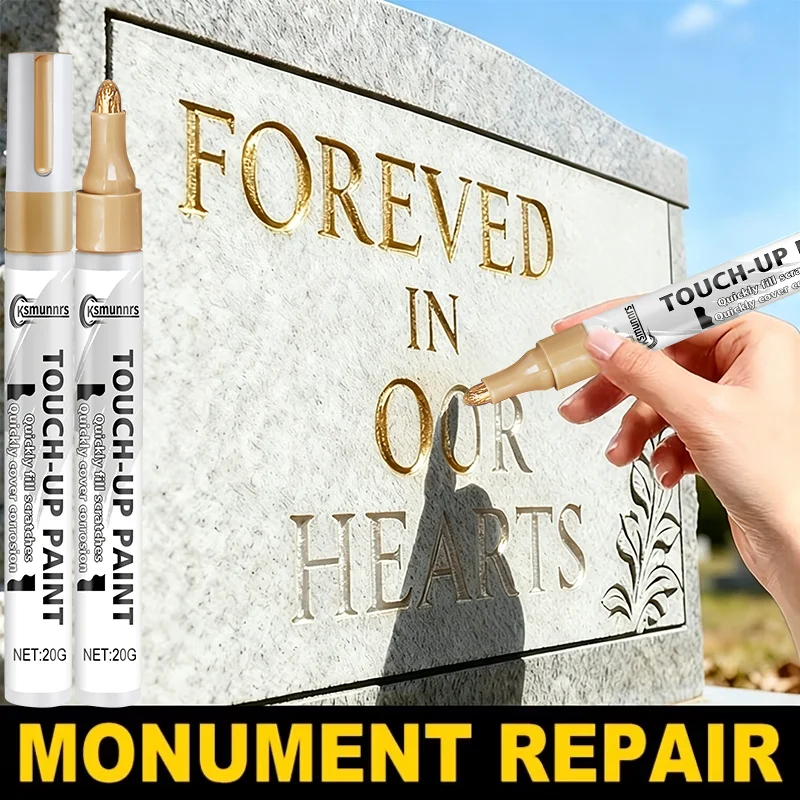 Tombstone Specific Repair Pen, Inscription Engraving Coloring, Sun UV Resistant, Rainproof Fade-Proof
