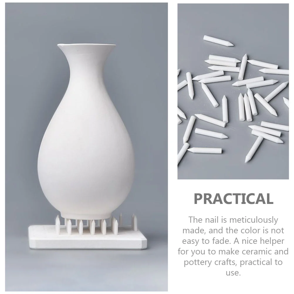 60 Pcs Kiln Cone Nails Clay Firing Tool Mat The Tools Pottery Supporting Moveable