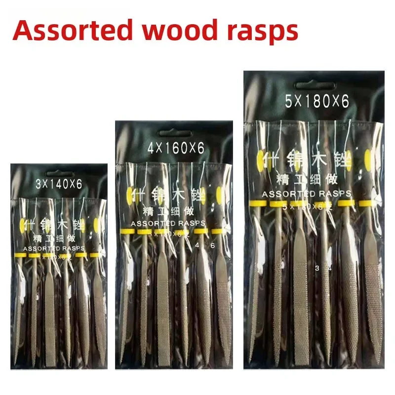 Premium Needle File Set - High-Carbon Steel Files with Non-Slip Ergonomic Handles for Precise Filing on Wood, Plastic,140mm