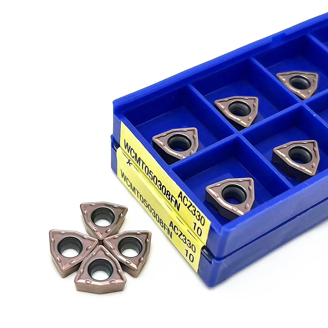 WCMT050308 FN ACZ330 Turning tool carbide insert External Turning Tool CNC lathe tool WCMT 050308 U drill insert Cutting tool