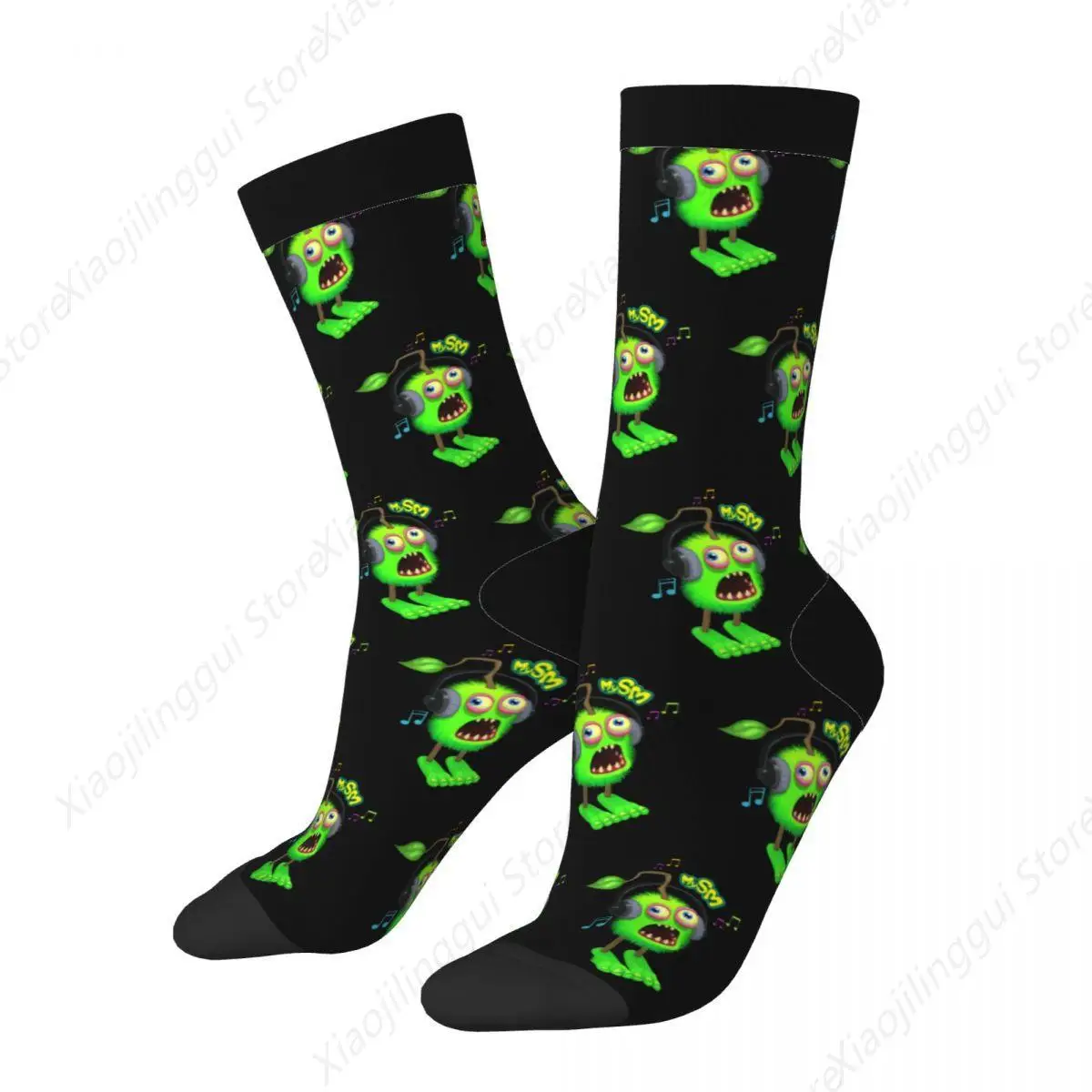 New Men's Socks Harajuku My Singing Monsters Video Game Sock Polyester Cartoon Graphic Women's Socks Spring Summer Autumn Winter