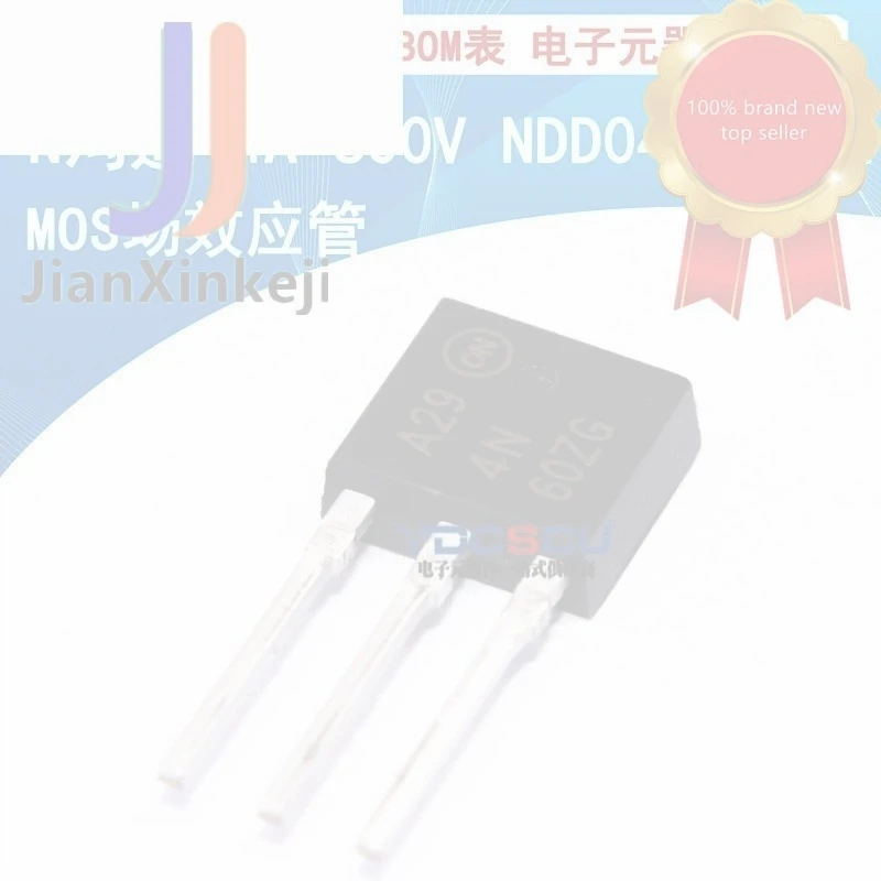 20pcs 100% orginal new NDD04N60Z-1G 4N60ZG TO-251 MOS tube field effect N channel 600V 4.1A in stock