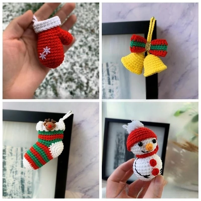 

Manual Knitted Yarn Crochet for Knitting and accessories DIY Material Package Santa Claus Collection Threads for Knitting