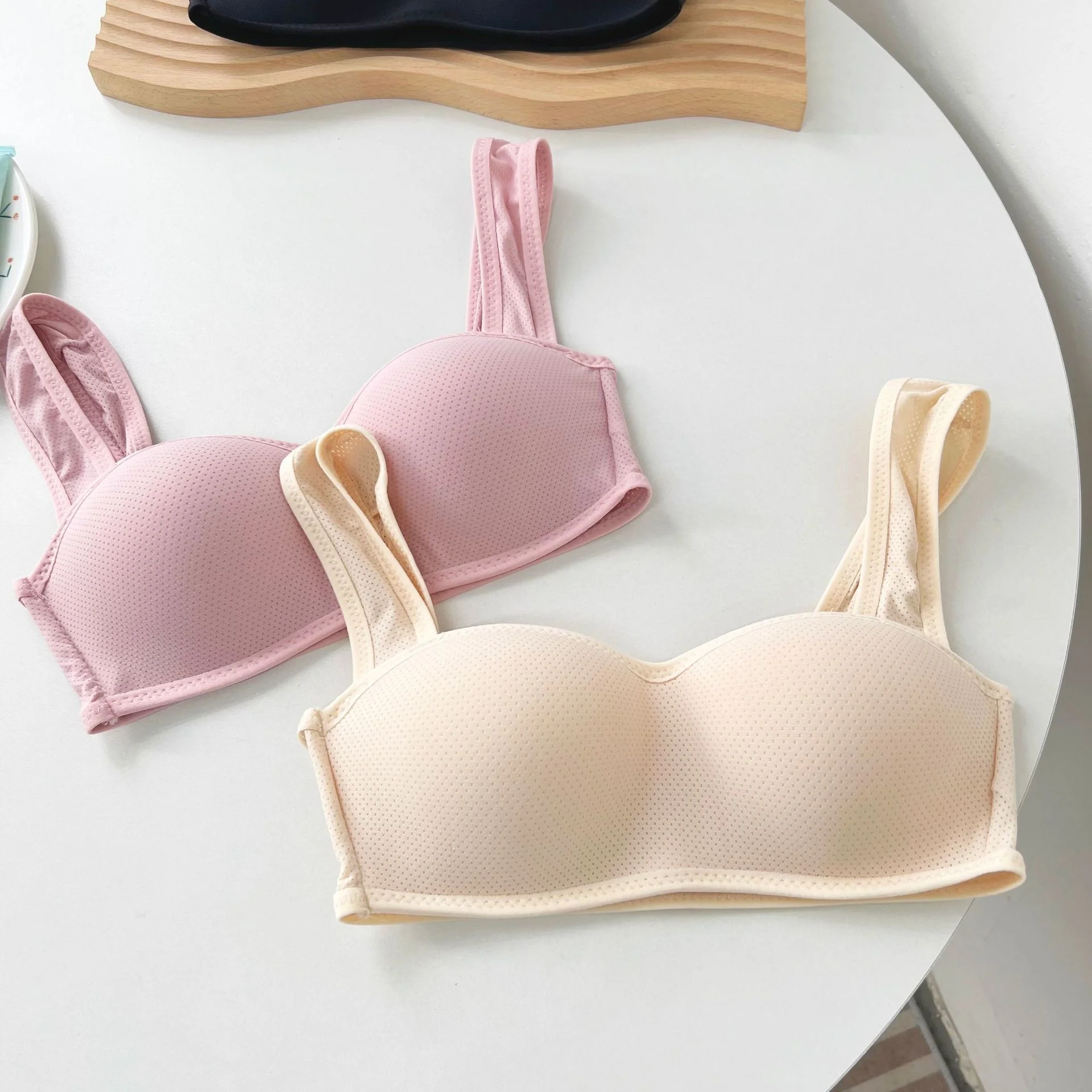 SP&CITY Korean Sports U-shaped Wide Shoulder Women's Bra Beautiful Back Breathable Cotton Thin Bra Comfortable Seamless Brassier