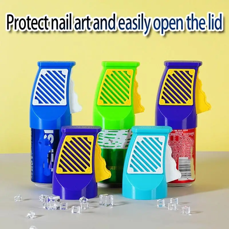 فتاحة علب صغيرة مطبوعة ثلاثية الأبعاد مقاومة للاهتراء أداة مفتوحة للمشروبات المحمولة بيئة العمل فتاحة علب البيرة لحماية أظافر الأصابع #3