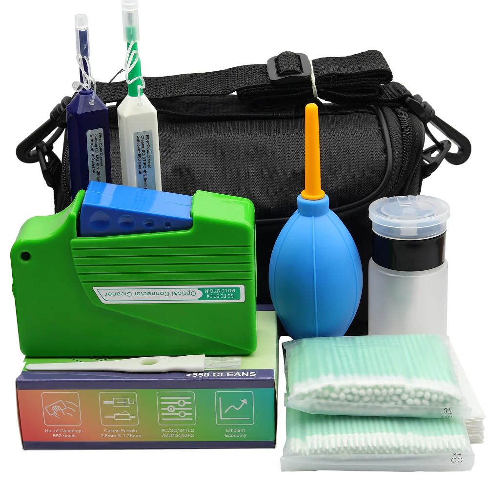 Fiber Cleaning Tool Package 10-piece Fiber Cleaning Box Fiber Cleaning Pen 1.25/2.5 mm