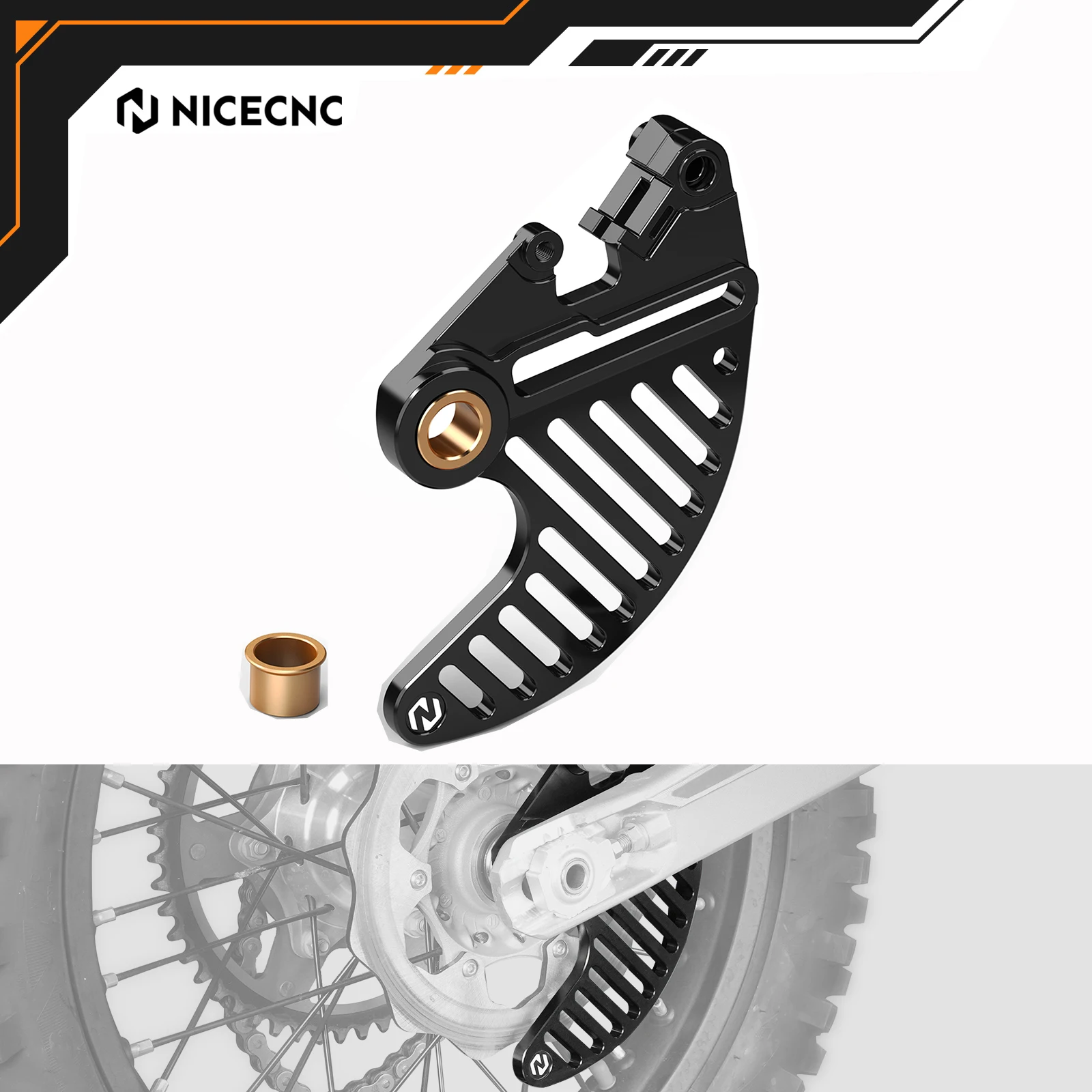 

NICECNC For Stark Varg EX MX 2024-2025 Rear Brake Disc Guard Cover Protector 6061-T6 Aluminum Electrical Motorbike Accessories