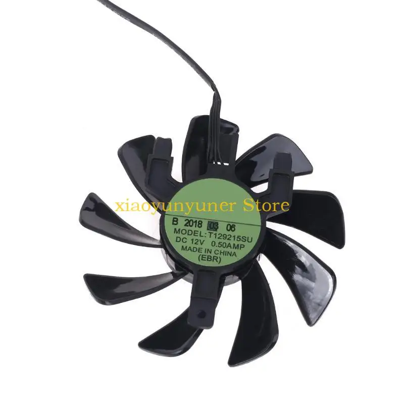P9JB T129215SU RX 570 470D GPU Kipas Kartu Video Cooler untuk Radeon ITX Graphics Cooling System Replacement