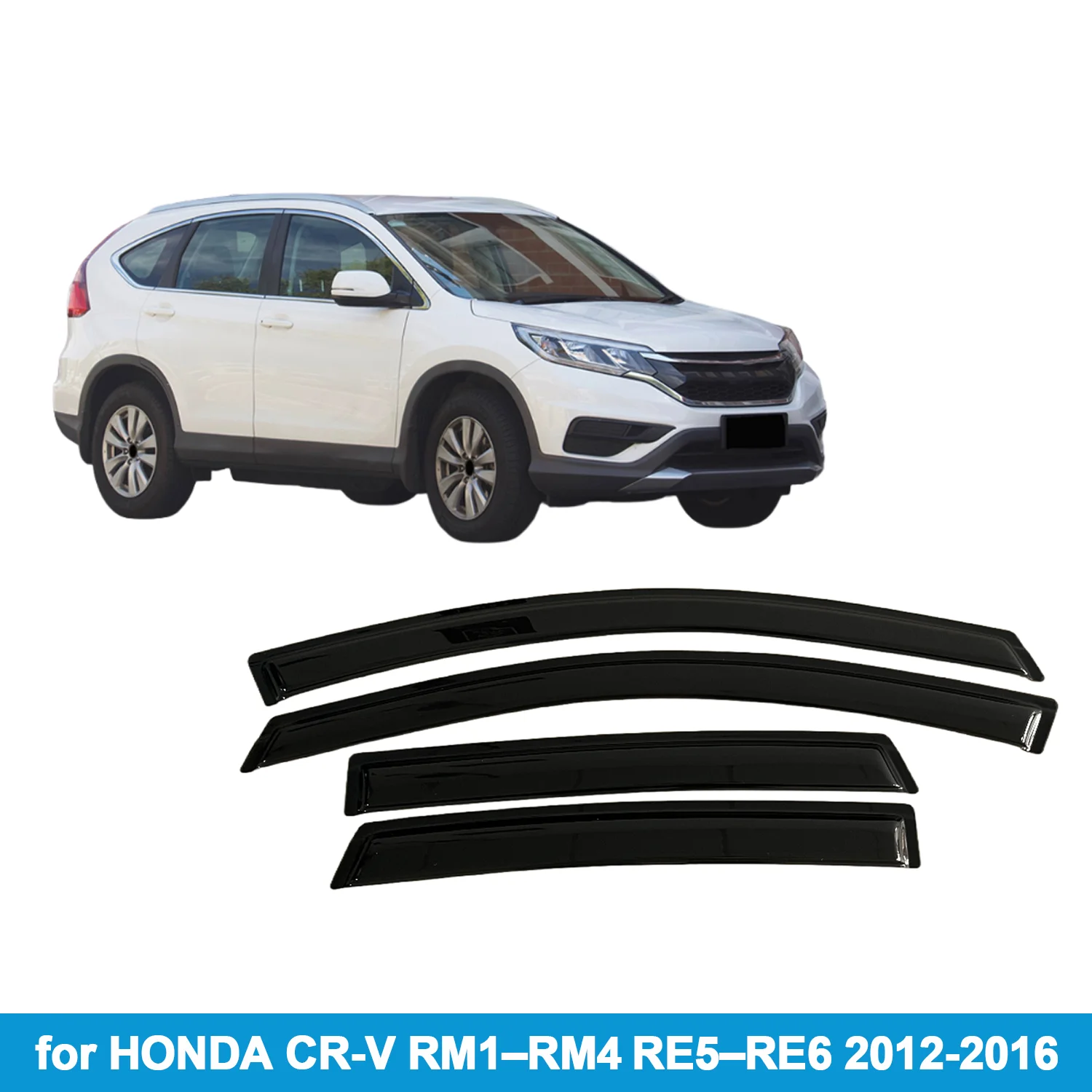 

Оконный козырек для HONDA CR-V RM1–RM4 RE5–RE6 2012-2016 CRV, защита от дождя, боковой дефлектор, защита от атмосферных воздействий, лента для наружного крепления