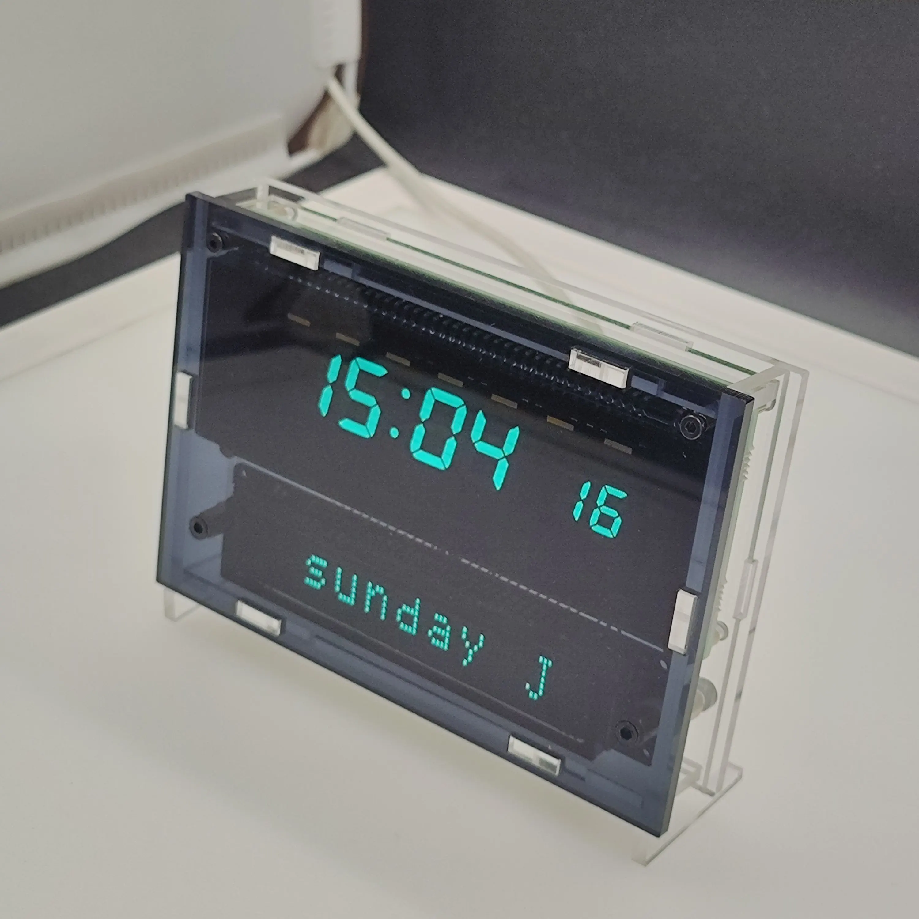 NVARCHER VFD Reloj global Colgante de escritorio Temporización WiFi