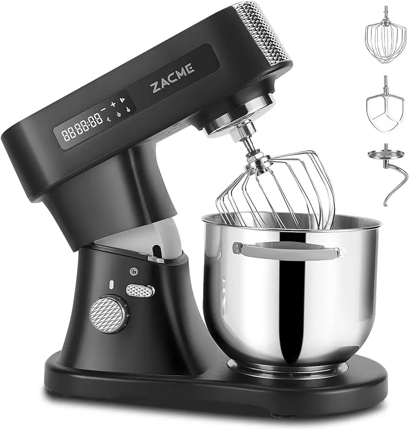 

ZACME-Commercial Stand Mixer, Aluminum Die Casting, NSF Certified Mixers, 7.4QT, 800W