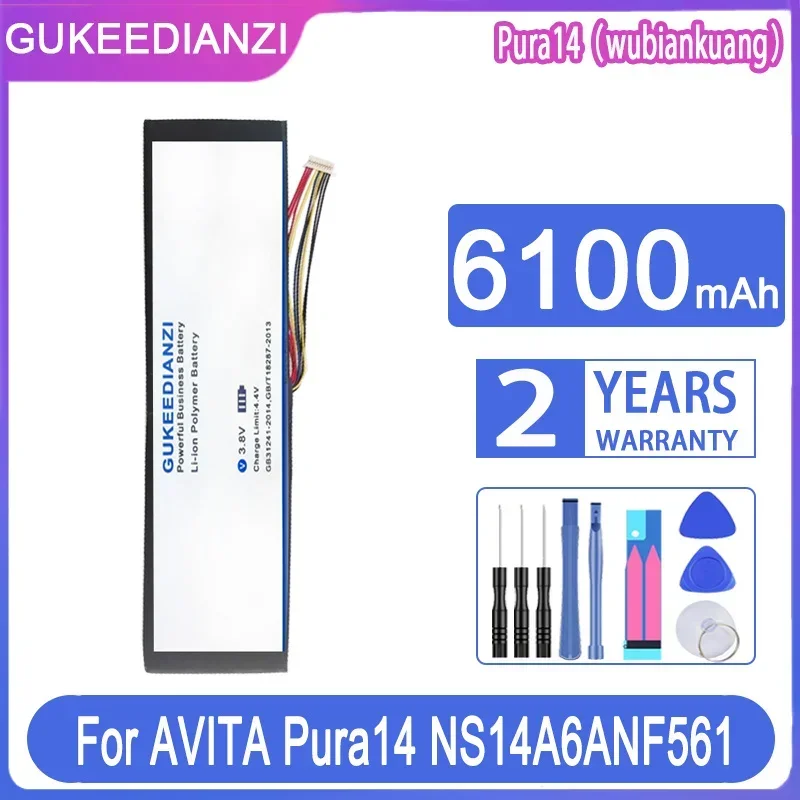 

GUKEEDIANZI Replacement Battery 6100mAh For AVITA Pura14 pura 14 NS14A6ANF561 CN6613-2S3P