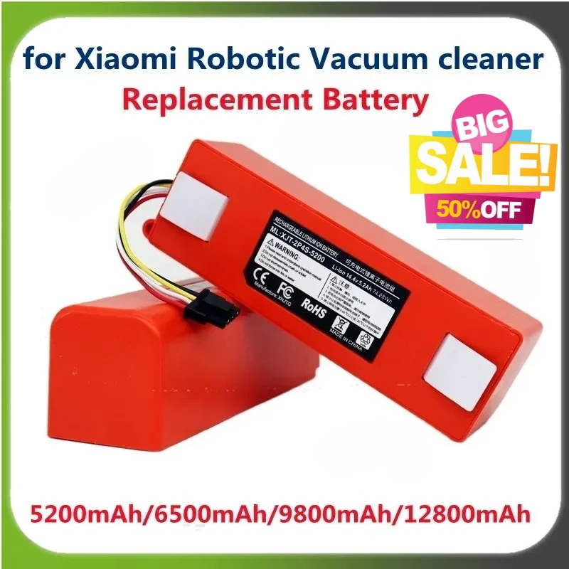 

【In Stock】BRR-2P4S-5200D Replacement Battery 5200mAh for XIAOMI 1S 1ST Roborock SDJQR01RR Sweeping Mopping Robot Vacuum Cleaner