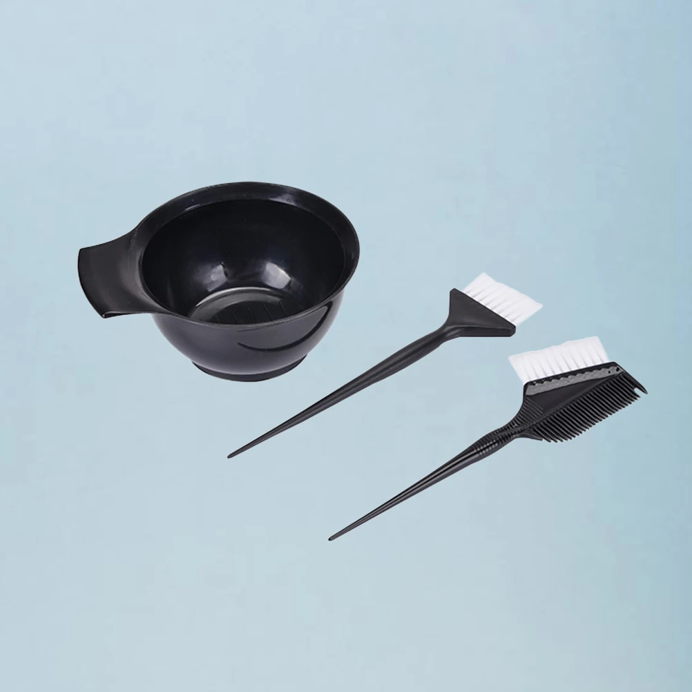 3 قطع DIY مجموعة صبغ الشعر صالون التلوين كيت لا فوضى متاعب الملحقات البلاستيكية مجموعة صبغ الشعر فرشاة الصباغة #1