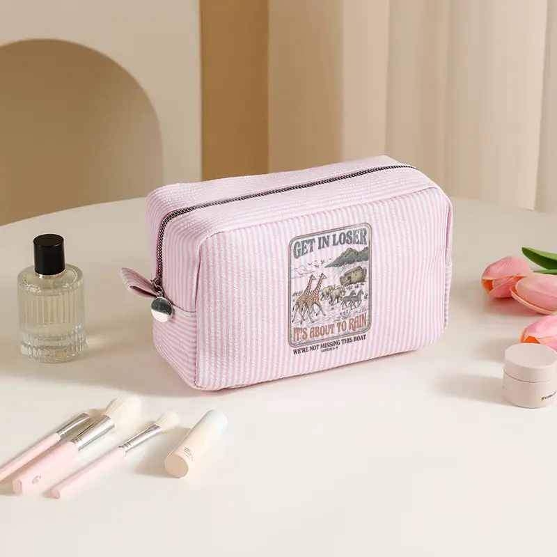 

Funny Christian Gift for Christians Versatile for Various Situations Travel Toiletry Organizer for Everyday Use Pink Makeup Bags