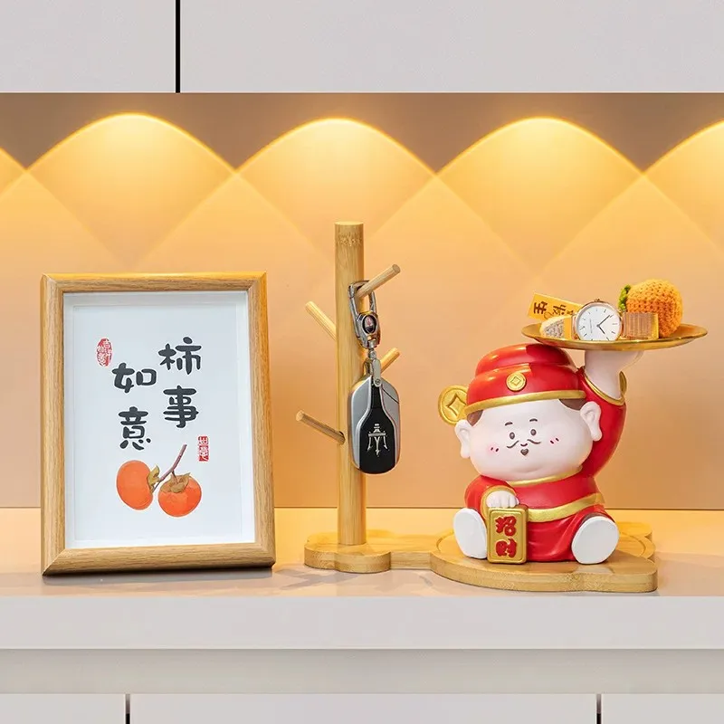 plateau-de-rangement-pour-cles-decor-de-bureau-porte-cles-ideal-pour-l'entree-ou-l'ouverture-d'une-entreprise-representant-le-dieu-chinois-de-la-richesse