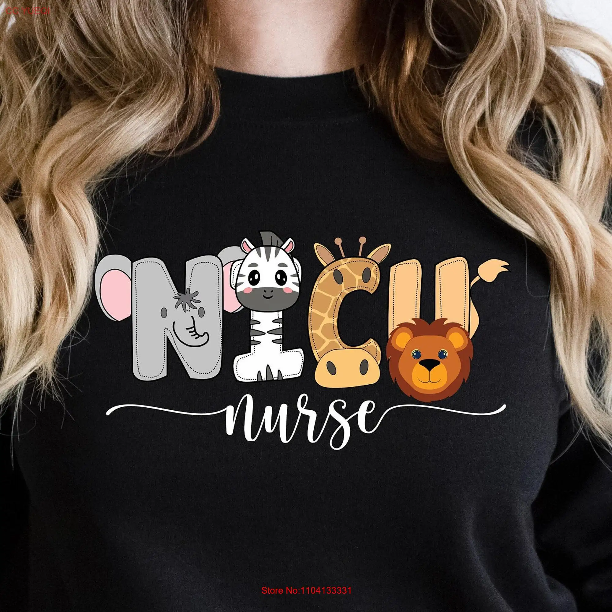 NICU SweaT T Shirt Neonatal Intensive Care UniT Sweater Nurse for Appreciation long or short sleeves