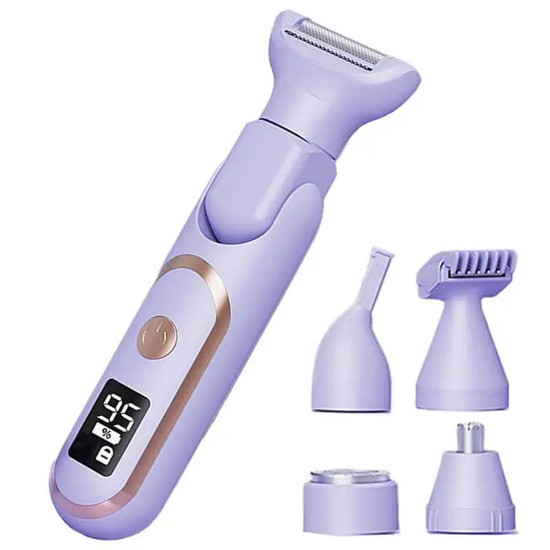 5 In 1 Electric Body Hair Trimmer Leg Body Hair Removal Lip Chin Depilatory Lady Bikini Trimmer Facial Hair Remover Shaver