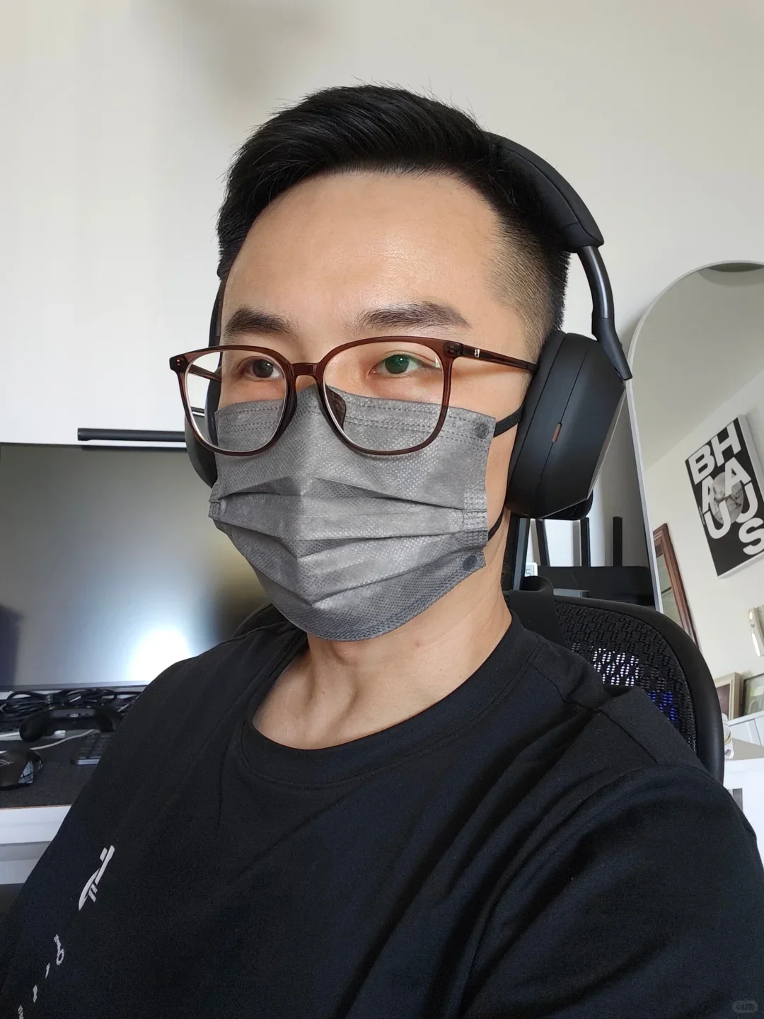 Sony-auriculares inalámbricos WH-1000XM5, audífonos con cancelación de ruido, batería de 30 horas, ajuste suave, procesador integrado de cuero V1 4, micrófonos negros 4