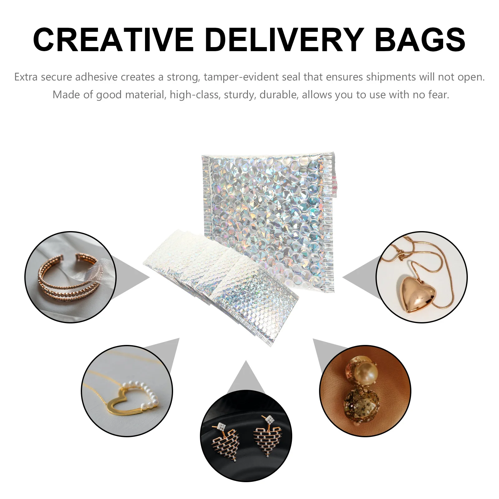 20 قطعة أكياس فقاعة للصدمات 6X10 ذاتية اللصق مقاوم للماء مغلفات بريدية للشركات الصغيرة مجلد التعبئة والتغليف الشحن