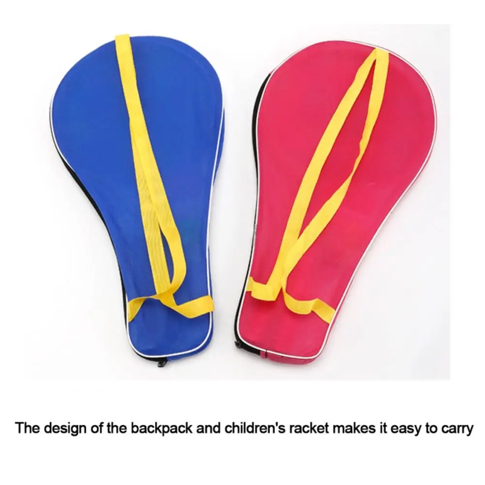 Children Lightweight Badminton Rackets Family Game Toy Iron Alloy Double Racquet Set with Carrying Bag Sports Equipment