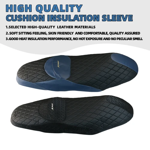 Imagen 2 del producto Para YAMAHA XMAX300 XMAX 300 X-MAX 125 250 400 2022, accesorios, funda protectora para cojín de asiento, funda de asiento de cuero, protector aislante
