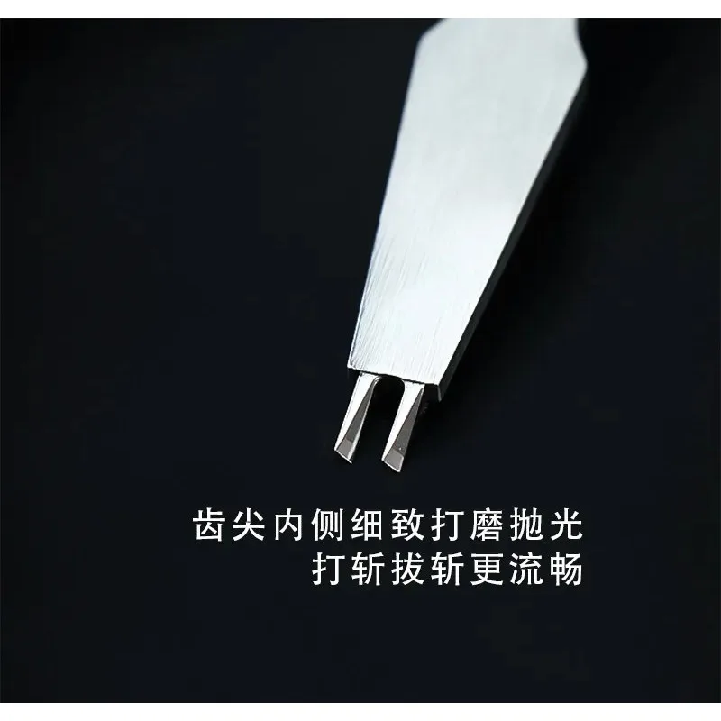 oblique flat cutting manual l-eather stitching punching tool precision grinding cutting teeth