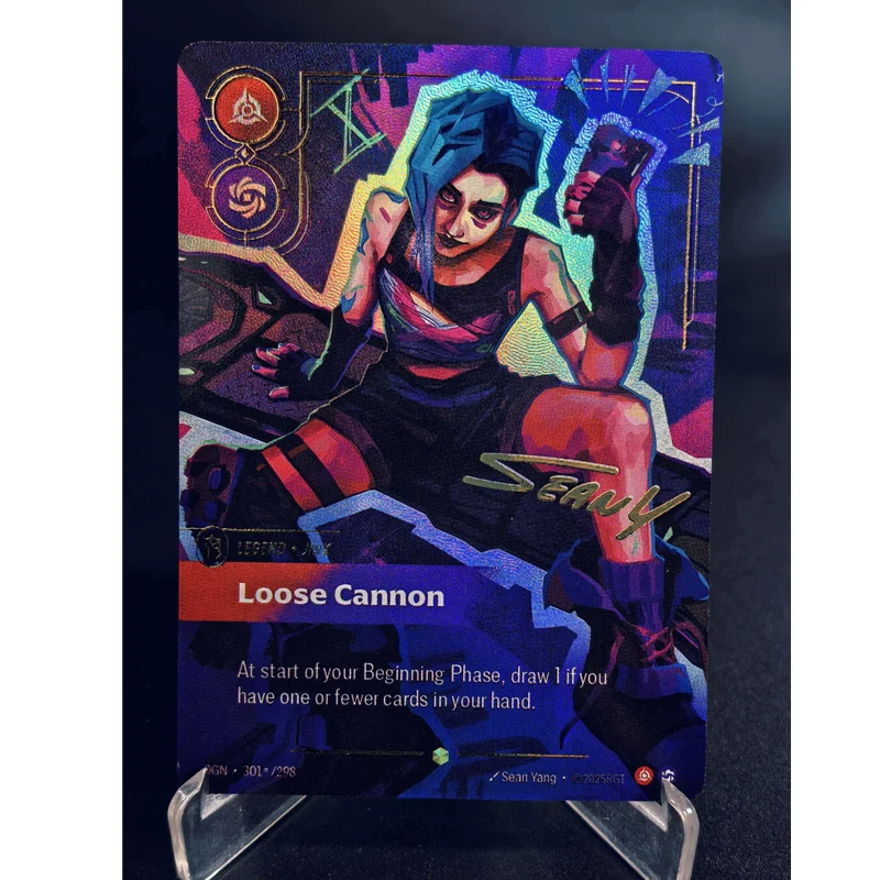 Cartas de Coleção DIY League of Legends Versão em Inglês Série OGN Rune: Rune da Fúria, Rune da Ordem, Rune do Caos, Rune da Mente, Rune da Calma