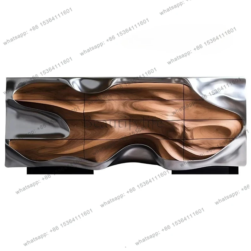 

Modern minimalist design light luxury artist home dining room side cabinet living room furniture