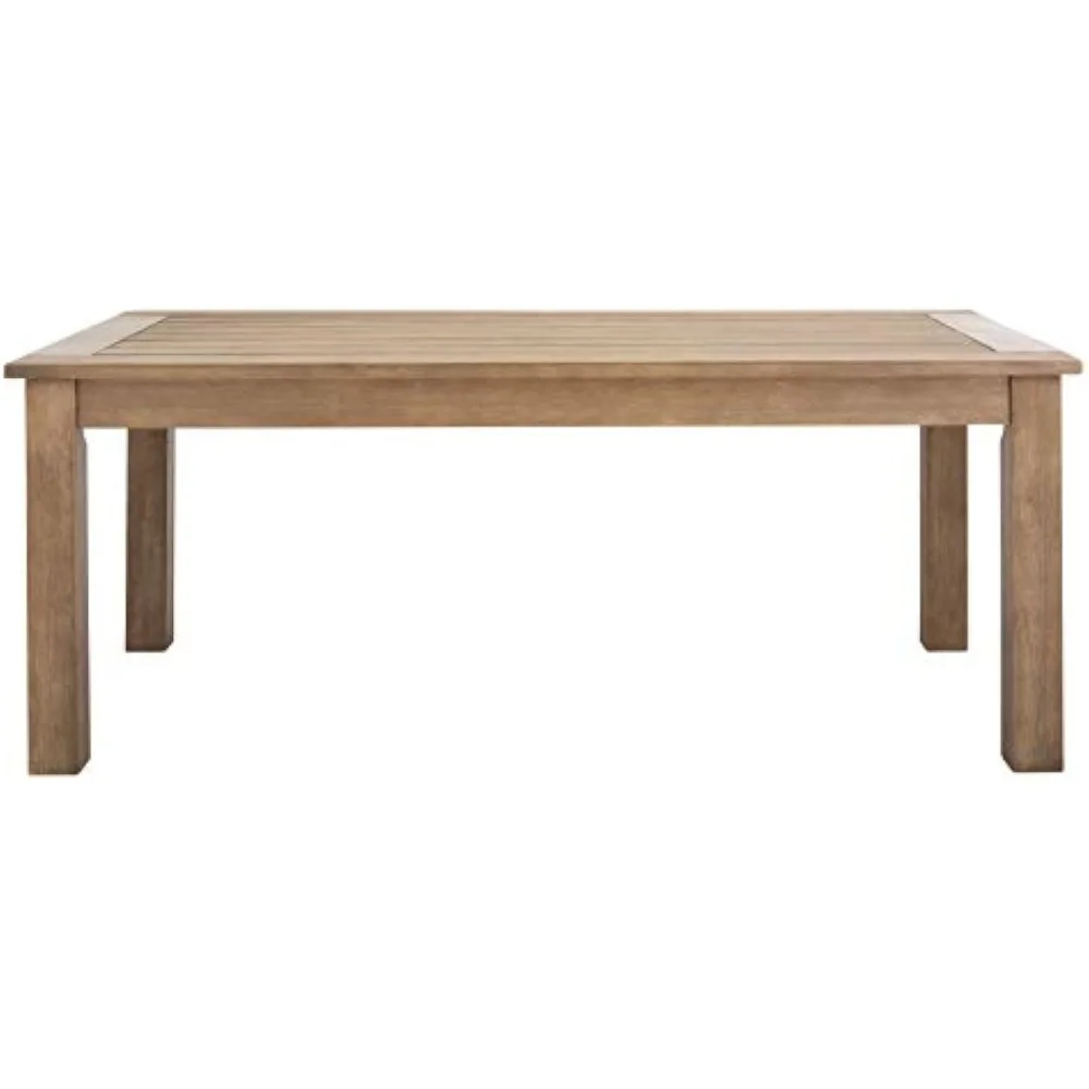 

Handcrafted Outdoor Patio Coffee Table in Natural Finish, Santa Cruz Style