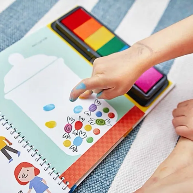 Fingerprinting Book with Ink Stamps 2