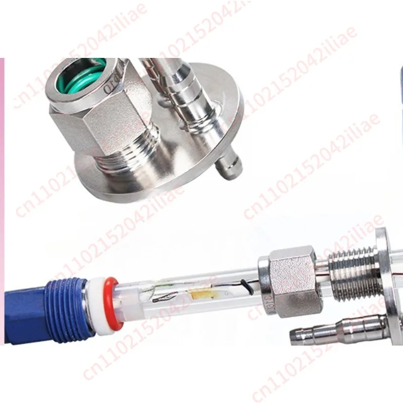 GL45 electrode cap PH electrode sampling fermenter feeding bottle cap sampling cap stainless steel